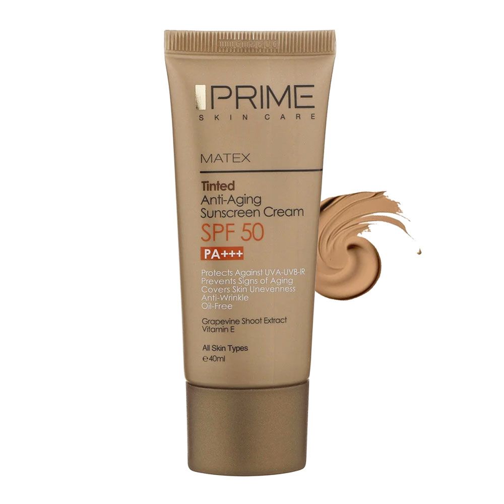 کرم ضدآفتاب جوان‌کننده رنگی پرایم SPF50