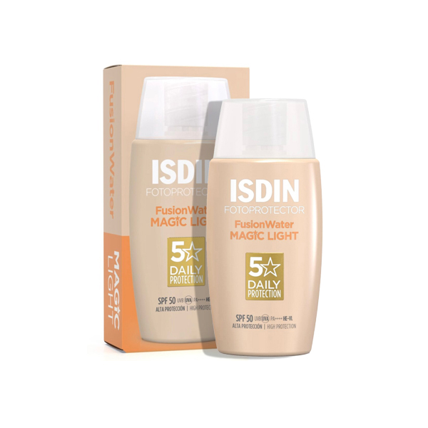 ضد آفتاب مجیک فیوژن واتر رنگی لایت ایزدین Fusion water light ISDIN