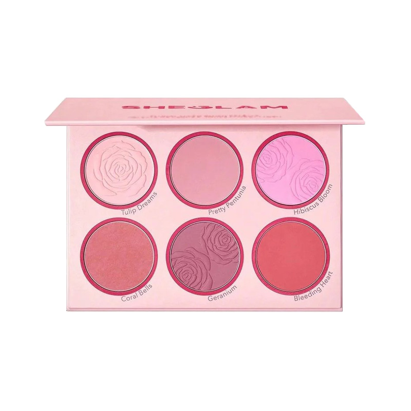 پالت رژ گونه 6 رنگ شیگلم Blushing bouquet