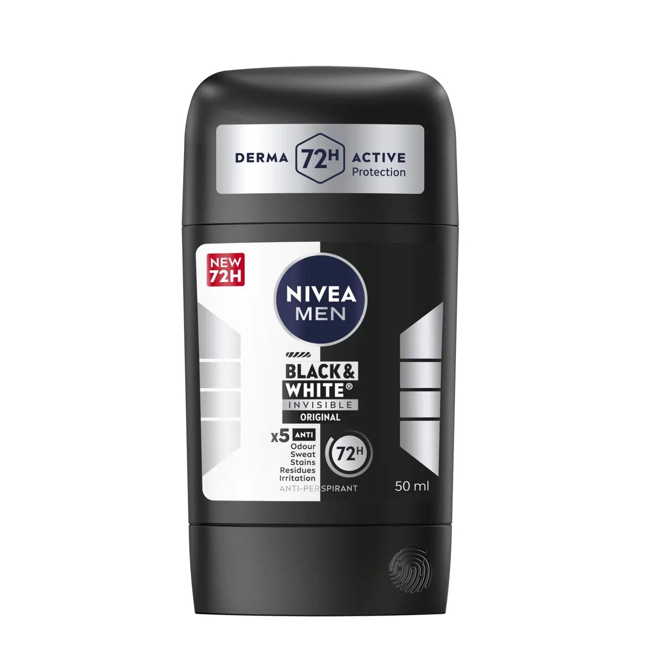 مام استیک صابونی نیوا مدل بلک وایت مردانه Nivea Black&White